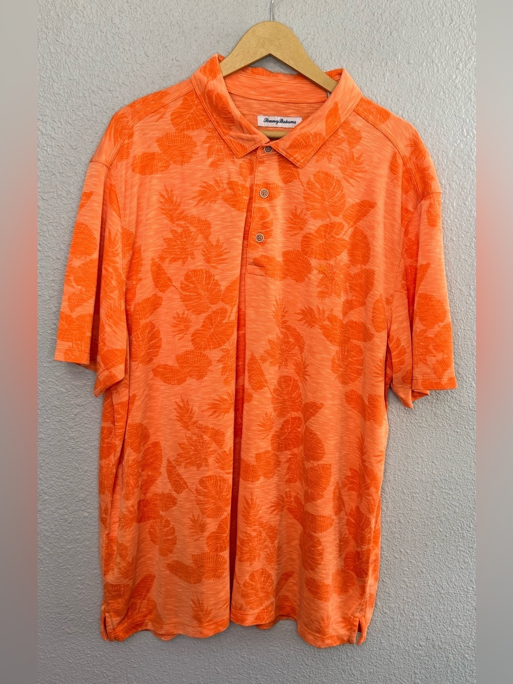 Tommy Bahama | Palmetto Keys Paradise Polo Shirt | Peach Melt | Size 3XL